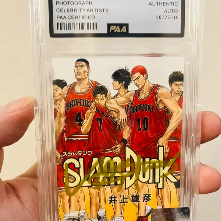 [BUNJANG] Takehiko Inoue Autographed Photocard with PAA Certified Case / 슬램덩크 작가 이노우에 다케히코 친필싸인  | PAA 인증 케이스 포함 | 소장용 최상급