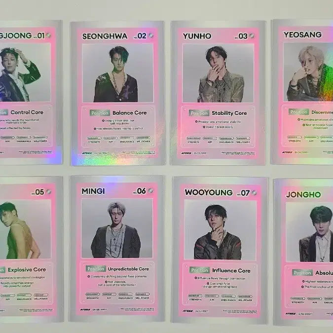 [BUNJANG] ATEEZ GOLDEN HOUR : Part.5 BAD Character Card All Set Bundle Set / 에이티즈 ateez GOLDEN HOUR : Part.5 BAD 캐릭터 카드(Character Card) all set 포토카드