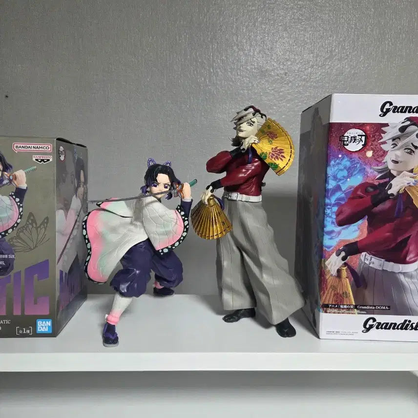 [BUNJANG] Demon Slayer Shinobu &amp; Douma Prize Figures Bundle / 귀멸의칼날 시노부,도우마 경품 피규어 일괄 급처