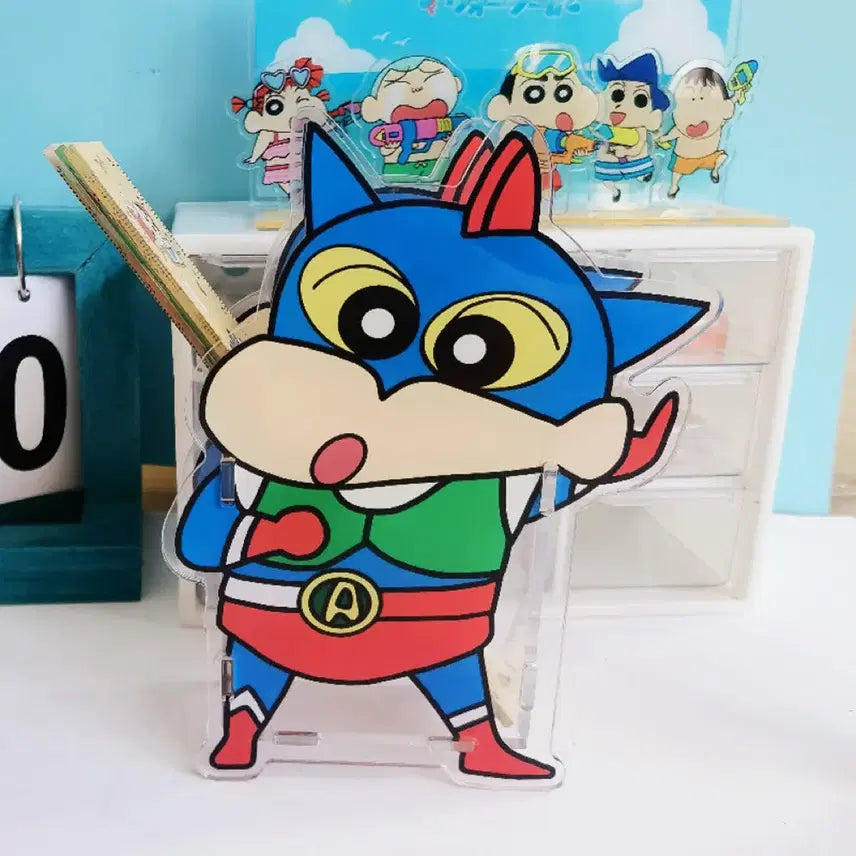 [BUNJANG] Crayon Shin-chan Acrylic Pencil Holder / 짱구 아크릴 연필꽂이 판매