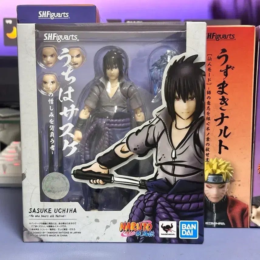 [BUNJANG] Bandai Tamashii Nations Naruto Shippuden Sasuke Uchiha -He Who Carries All Sorrows- Sealed Action Figure / 나루토 질풍전 SHF 우치하 사스케 미개봉 새제품