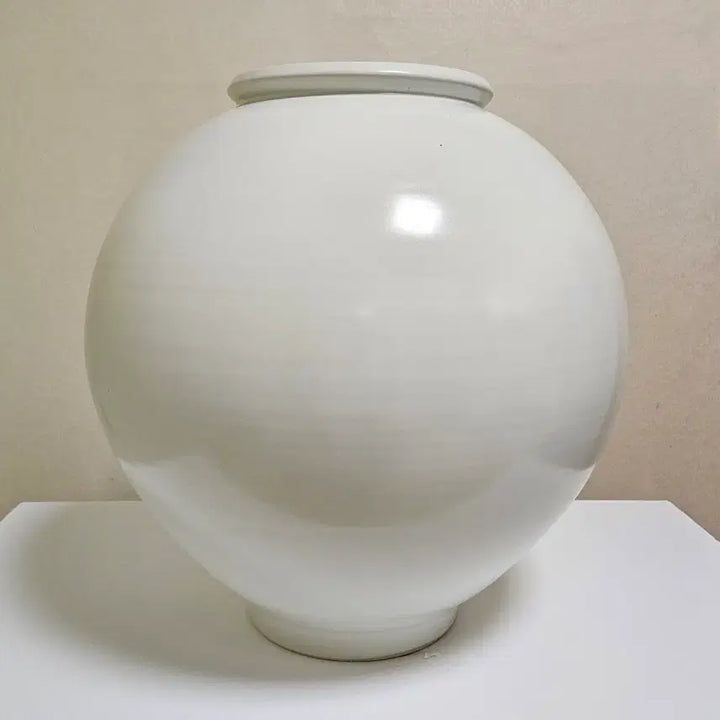 [BUNJANG] Large Matte Moon Jar (Height 53cm) / 무광 대형 달항아리 7번  (높이 53cm)