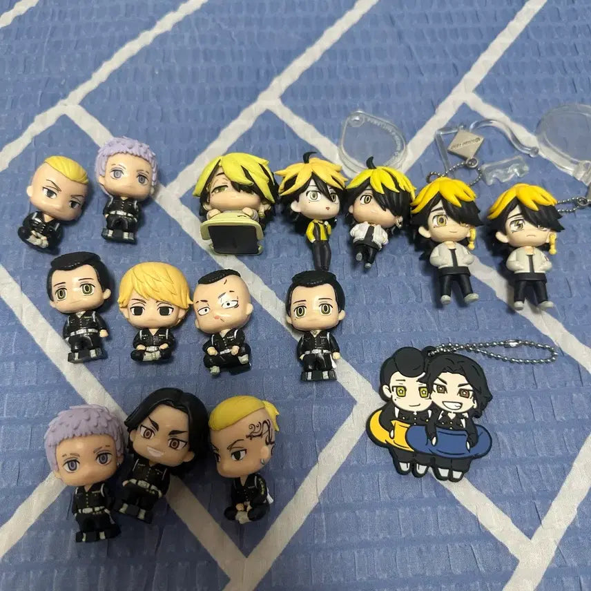 [BUNJANG] Tokyo Revengers Kazutora Mikey Keychain Rubber Strap Figure Set / 도쿄리벤저스 도리벤 카즈토라 마이키 키링 러버스트랩 피규어 방꾸