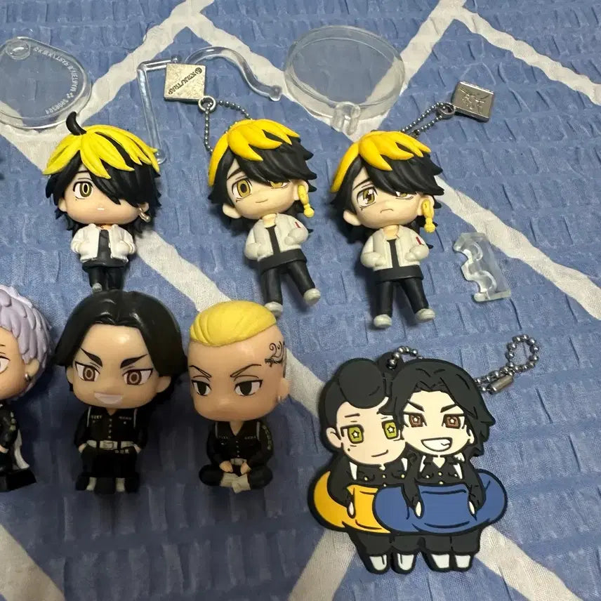 [BUNJANG] Tokyo Revengers Kazutora Mikey Keychain Rubber Strap Figure Set / 도쿄리벤저스 도리벤 카즈토라 마이키 키링 러버스트랩 피규어 방꾸