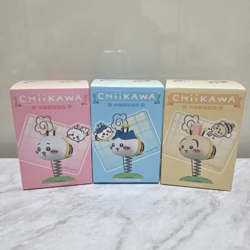 [BUNJANG] Monjakki Honeybee Spring Memo Holder Figure Set (3 Types) / 일괄) 먼작귀 꿀벌 스프링  메모꽂이 피규어 3종 세트