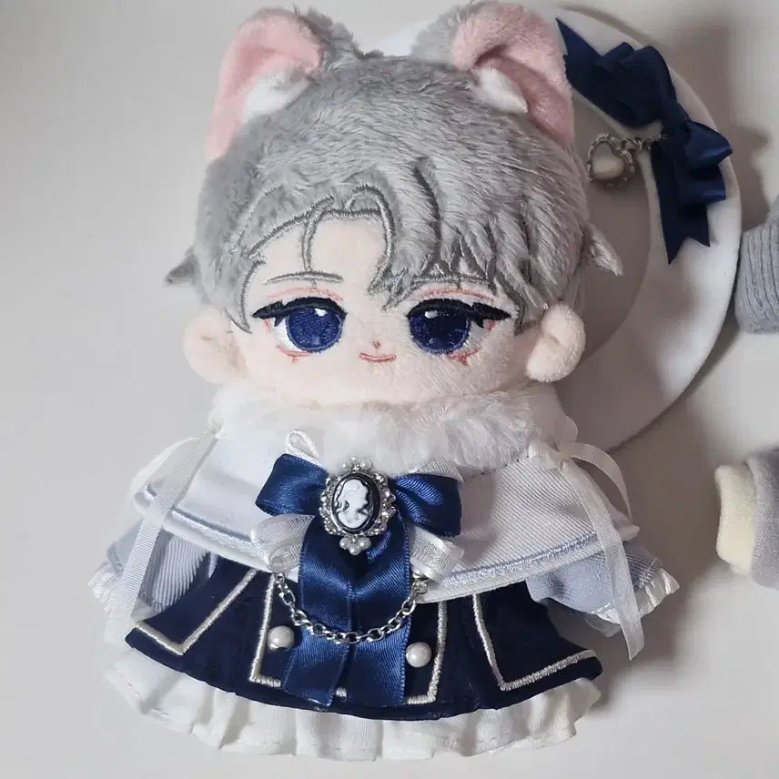[BUNJANG] Demutjuyeong 10cm Cotton Doll Bundle Set with Wooble Baekya and Beanie Hoodie / 일괄) 데못죽 청려 10cm 소복 솜인형+우블 백야+비니 후드티 세트