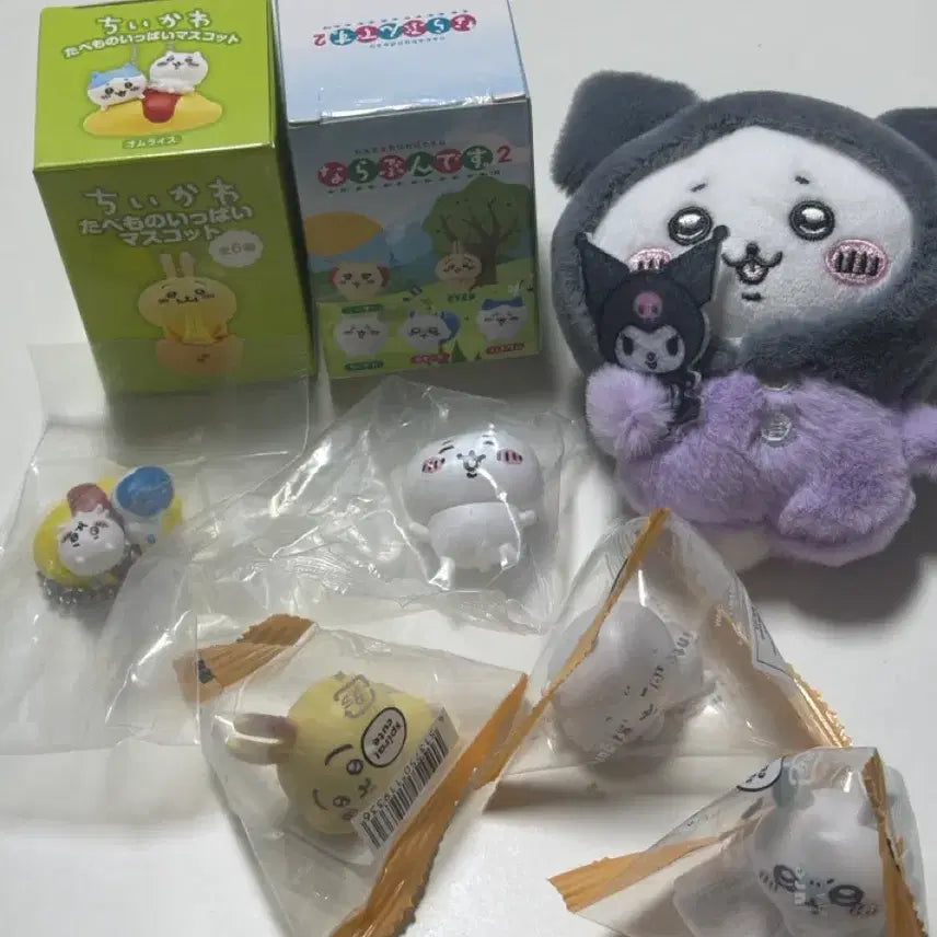 [BUNJANG] Monjaku Character Figure &amp; Keychain Set / 먼작귀 피규어&amp;키링 세트