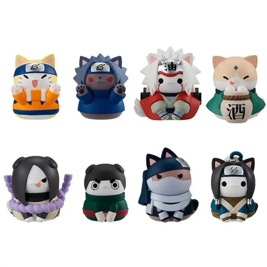 [BUNJANG] MegaHouse Naruto Nyaruto Set of 8 / 메가하우스 [나루토] 냐루토 8종 세트