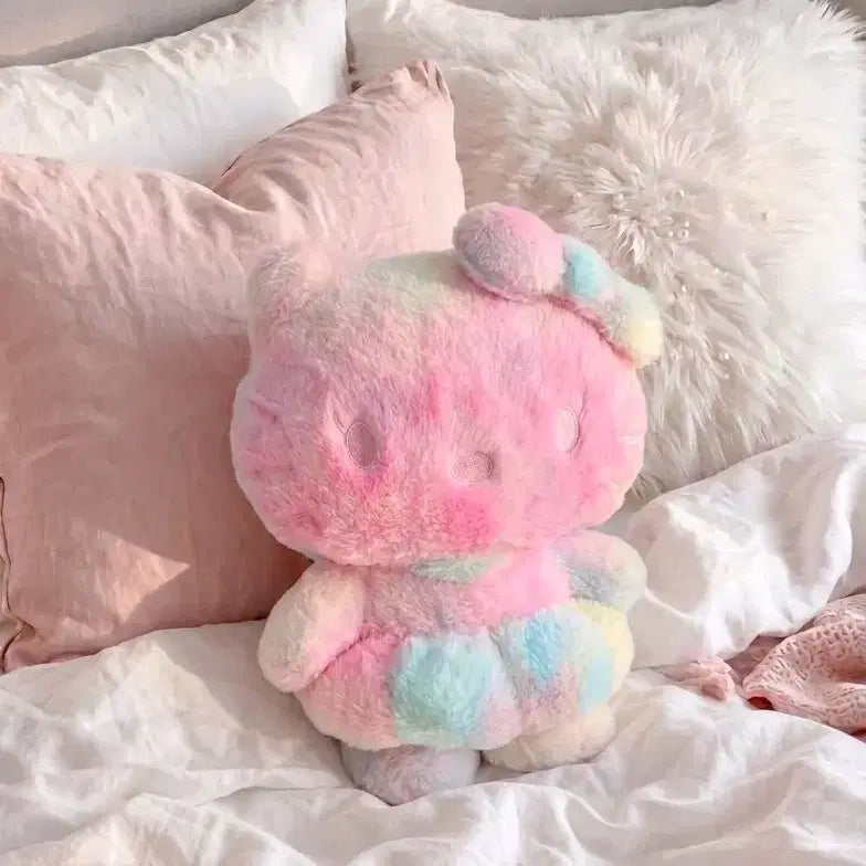 [BUNJANG] Rainbow Kitty Plush (Large Size) / 레인보우 무지개 키티