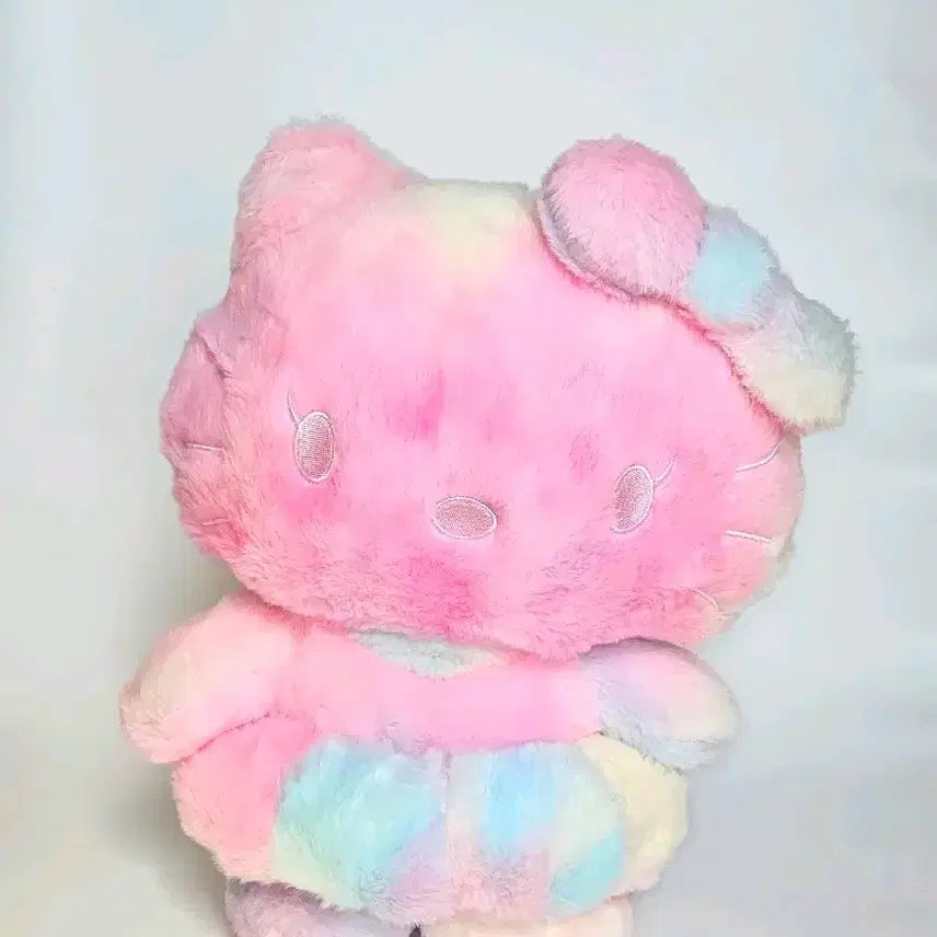 [BUNJANG] Rainbow Kitty Plush (Large Size) / 레인보우 무지개 키티