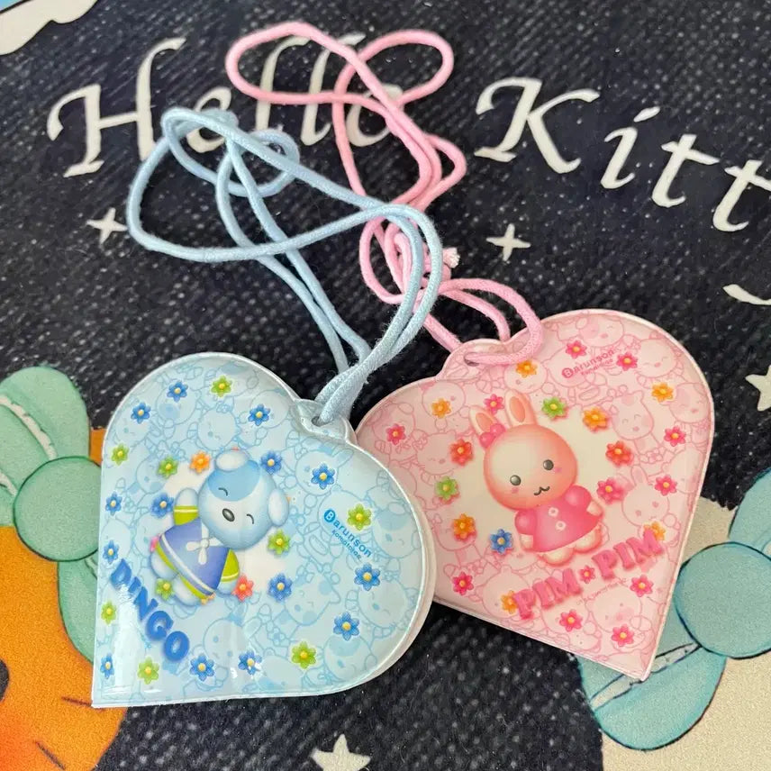 [BUNJANG] Barunson Dingo Pim Pim Heart Necklace Notebook / 고전문구 바른손 딩고 핌핌 하트 목걸이 수첩