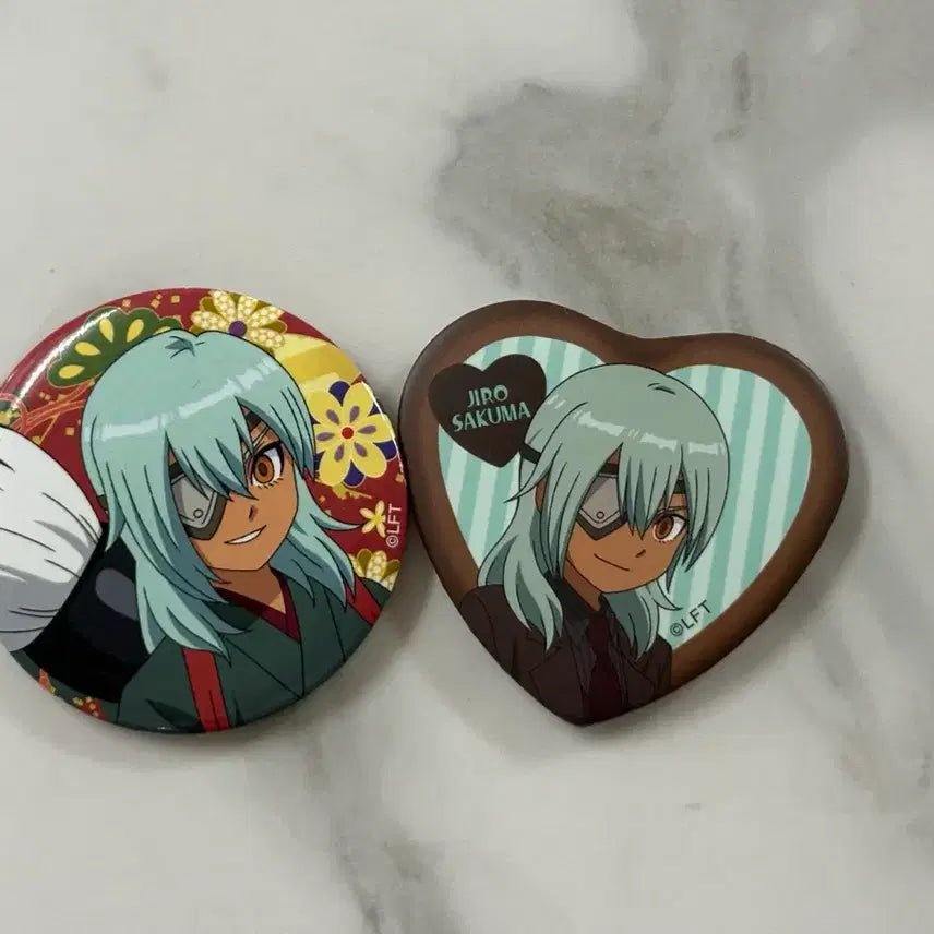 [BUNJANG] Inazuma Eleven Jiro Sakuma Jin Sama Can Badge Bundle Set / 이나즈마 일레븐 사쿠마 지로 사마진 캔뱃지 일괄