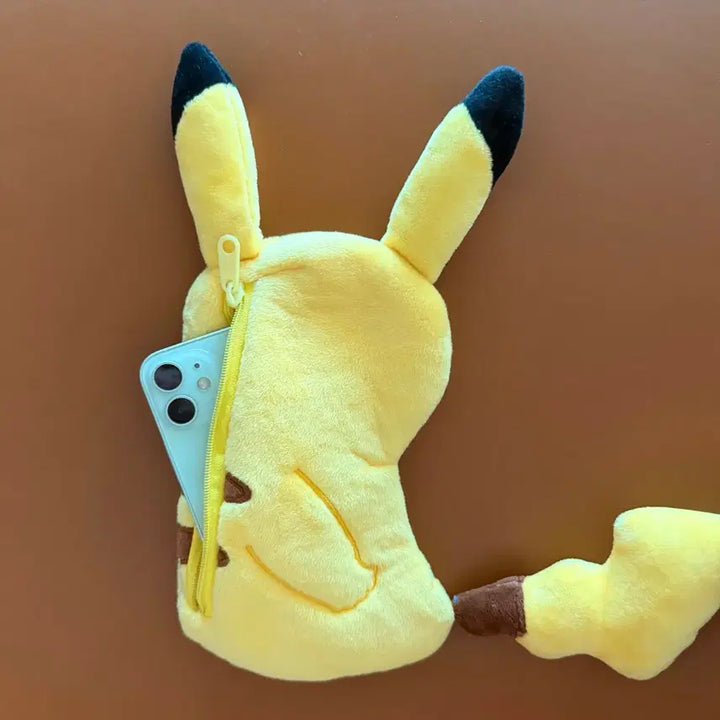 [BUNJANG] Pokemon Pikachu Plush Pencil Case / Pouch / 포켓몬 피카츄 인형 필통 / 파우치