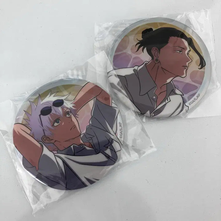 [BUNJANG] Jujutsu Kaisen Gojo Satoru Suguru Geto Can Badges Bundle Set / 주술회전 고죠 게토 캔뱃지 일괄판매합니다