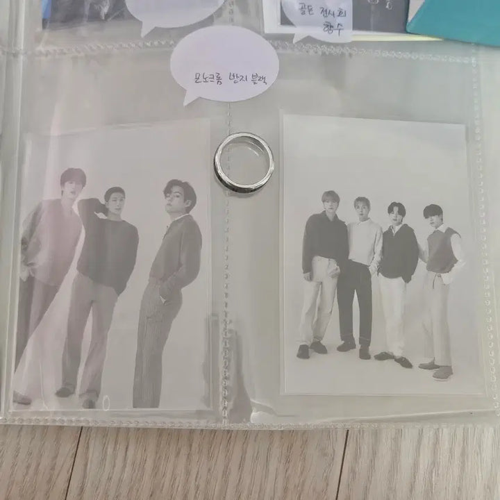 [BUNJANG] BTS Monochrome Black Ring Photocard / 모노크롬 블랙반지 포카포함 bts