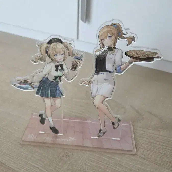 [BUNJANG] Genshin Impact Pizza Alvolo Collaboration Acrylic Stand / 원신 피자알볼로 아크릴 스탠드