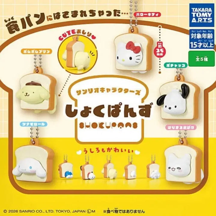 [BUNJANG] Sanrio Bread Mascot Gacha Collection / 산리오 식빵 가챠