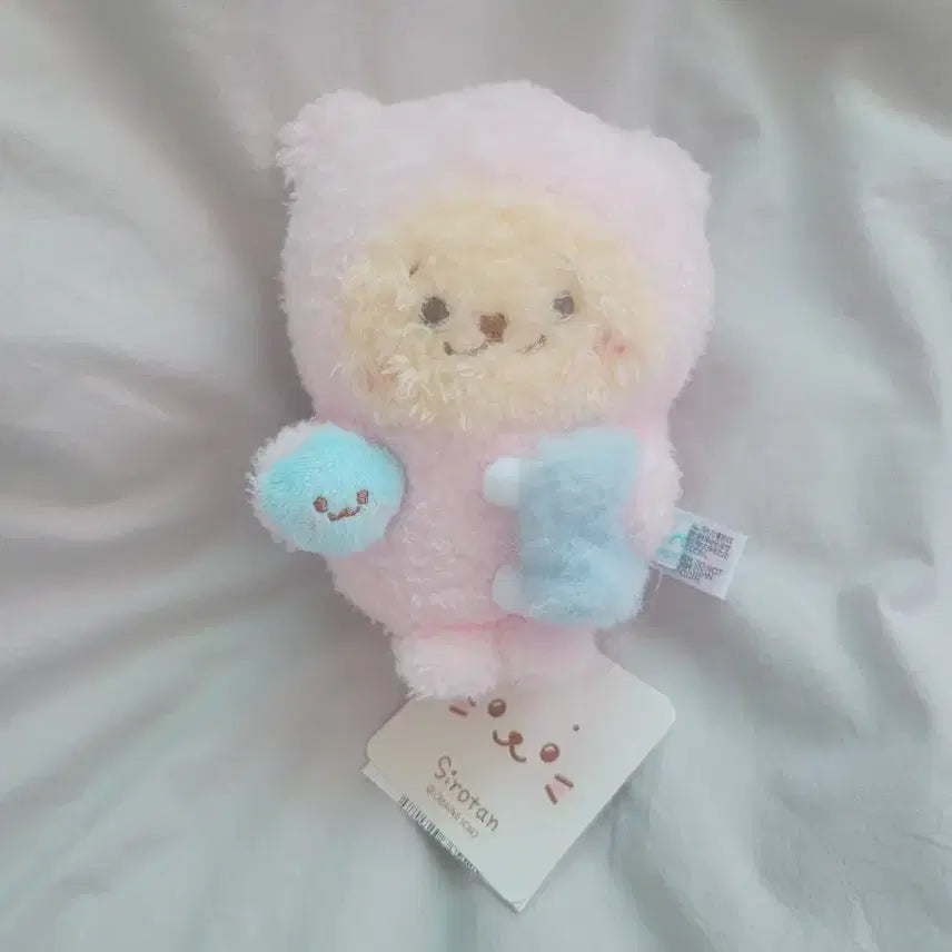 [BUNJANG] Pink Bear Shirotan Plush / 핑크 곰돌이 시로탄 인형