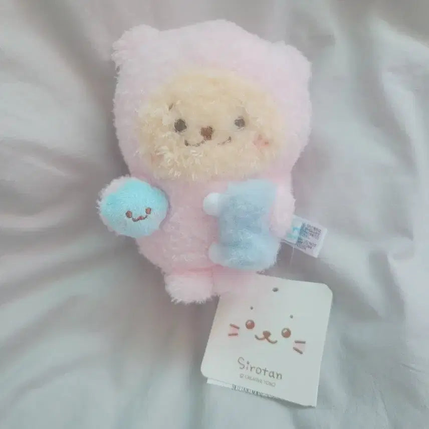 [BUNJANG] Pink Bear Shirotan Plush / 핑크 곰돌이 시로탄 인형