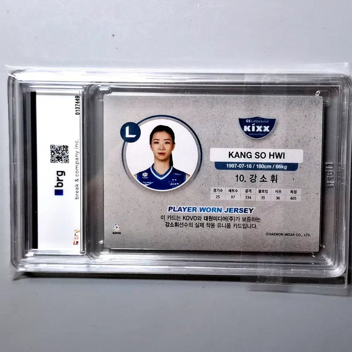 [BUNJANG] Kang So-hwi 77 Limited Edition Game-Worn Jersey BRG Casing 2020-21 KOVO SCC / 여자배구 강소휘 77한정 실착저지 BRG케이싱 2020-21 KOVO SCC