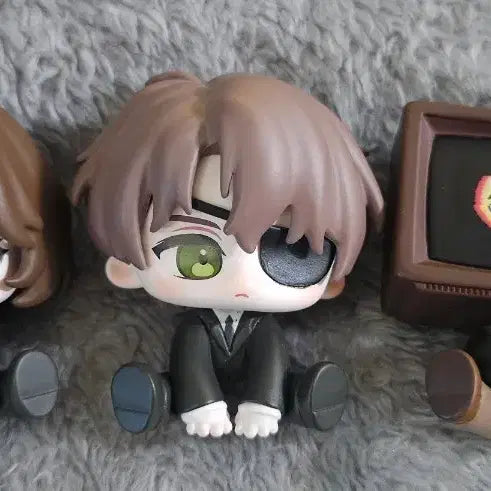 [BUNJANG] Gwedamcheugun Baek Sahun &amp; Brown &amp; Go Yeong-eun Sitting Figure Bundle Set / 괴담출근 모두앉아 피규어 백사헌 브라운 고영은 일괄 판매 괴출 팝업 굿즈