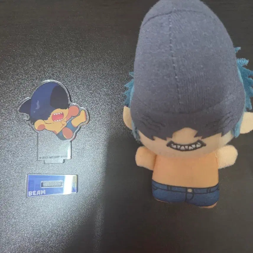[BUNJANG] Chainsaw Man Beam Acrylic Stand &amp; Chibi Plush Bundle Set / 일괄) 체인소맨 빔 아크릴 스탠드, 인형(치비구루미)