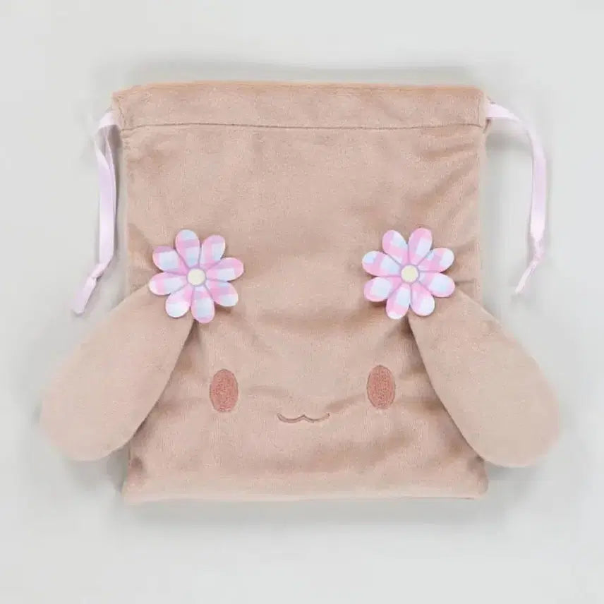 [BUNJANG] Sanrio x SPINNS Cinnamonangels Face Pouch / 산리오 x SPINNS 스핀즈 콜라보 시나모엔젤스 페이스 주머니 모카