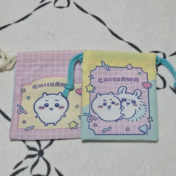 [BUNJANG] Chiikawa Mini Pouch Set (2 Types) / 치이카와 미니 파우치 2종 세트 새상품