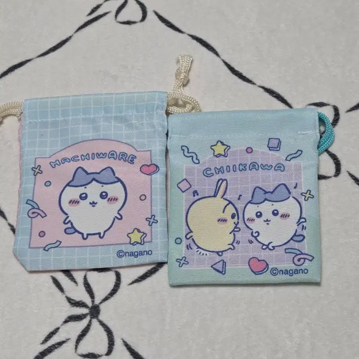 [BUNJANG] Chiikawa Mini Pouch Set (2 Types) / 치이카와 미니 파우치 2종 세트 새상품