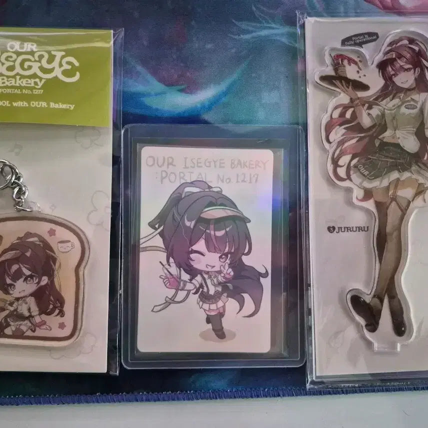 [BUNJANG] Isegye Idol Jururu Bakery Acrylic Keyring Stand Photocard Goods Set / 미개봉 이세돌 주르르 아우어 베이커리 아크릴 키링 스탠드 포토카드 굿즈 세트