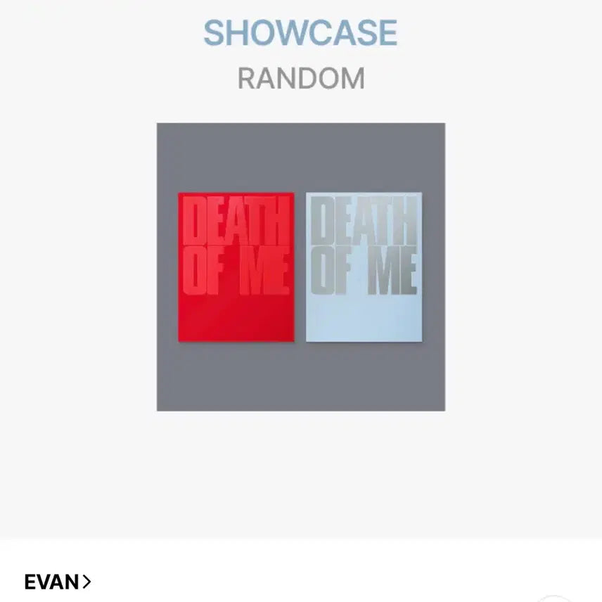 [BUNJANG] Enhypen Death of Me Album Random POB / 에반 death of me 앨범 랜덤