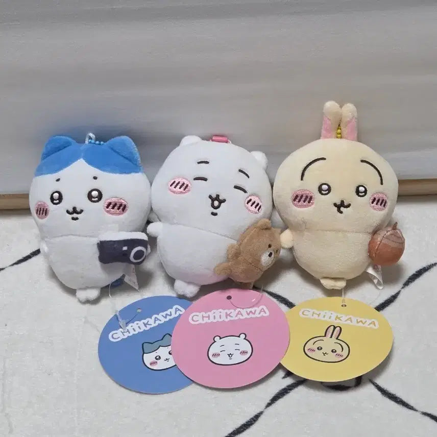 [BUNJANG] Chiikawa Stress Ball Doll Keychain Set / 치이카와 스트레스볼 인형 키링 새상품