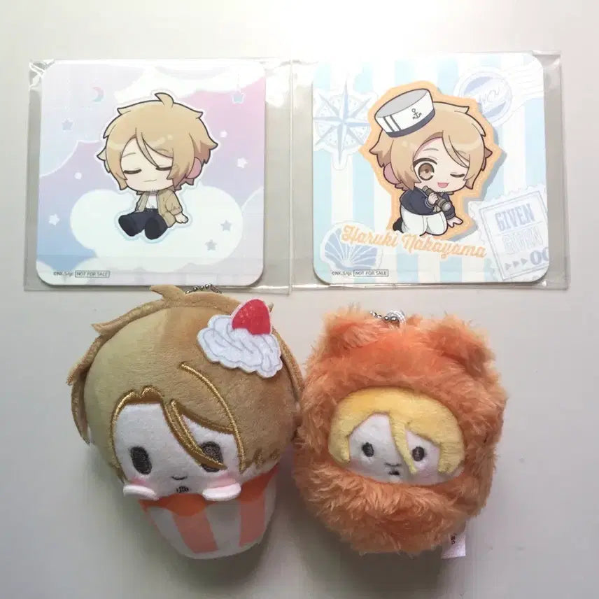 [BUNJANG] Given Haruki Cupcake Tapinyui Moeaku Coaster Bundle Set / [판매] 기븐 하루키 컵케이크 타피누이 모애쿠 코스터 일괄