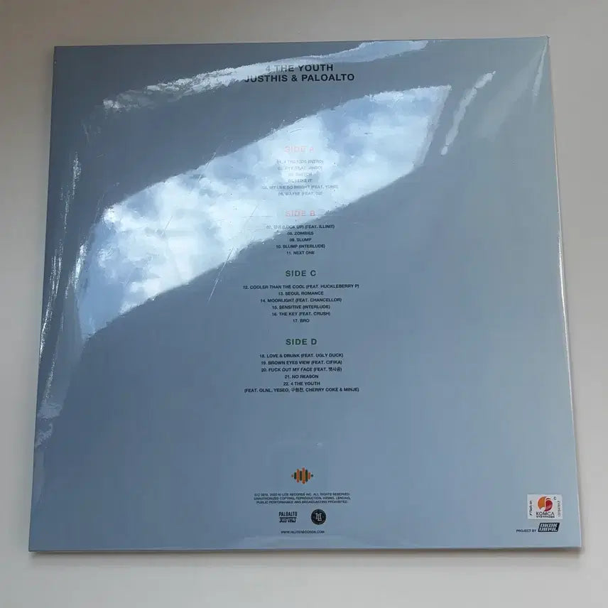 [BUNJANG] Justhis Paloalto 4 The Youth LP Vinyl / 저스디스 팔로알토 4 the youth 엘피