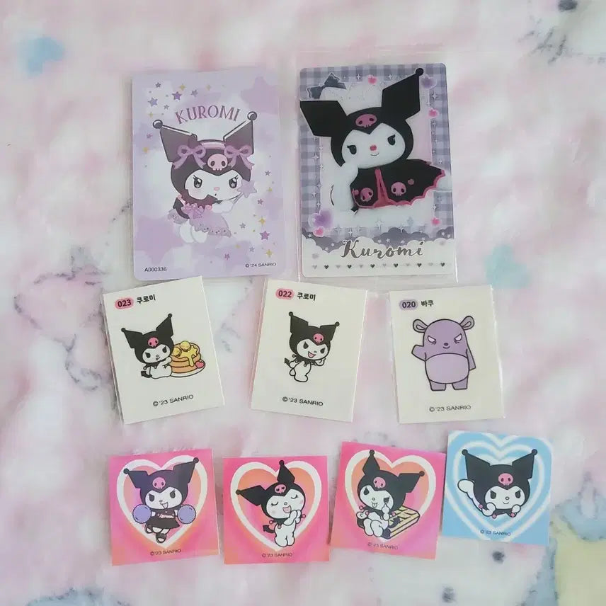 [BUNJANG] Sanrio Kuromi Character Card Wafer Seal Sticker Set / 산리오 쿠로미 캐릭터 카드 웨하스 띠부씰 콜렉터즈 컬렉터즈 스티커