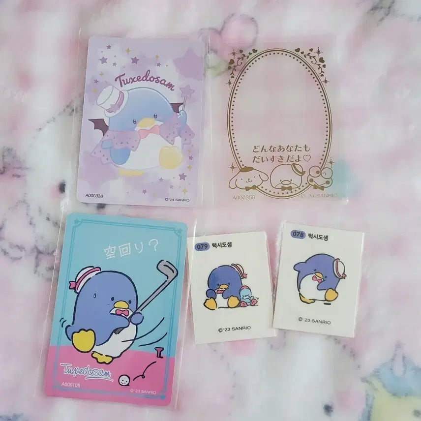 [BUNJANG] Sanrio Tuxedo Sam Character Card Stickers Collector&