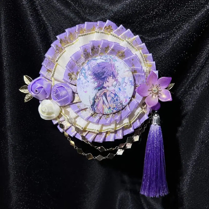 [BUNJANG] 4 Colors / 55-75mm Rosette / Can Badge Holder / 4컬러 / 55-75mm 화려 로제트 / 캔뱃지 홀더