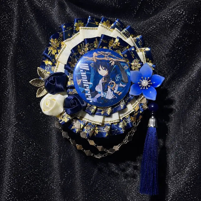 [BUNJANG] 4 Colors / 55-75mm Rosette / Can Badge Holder / 4컬러 / 55-75mm 화려 로제트 / 캔뱃지 홀더