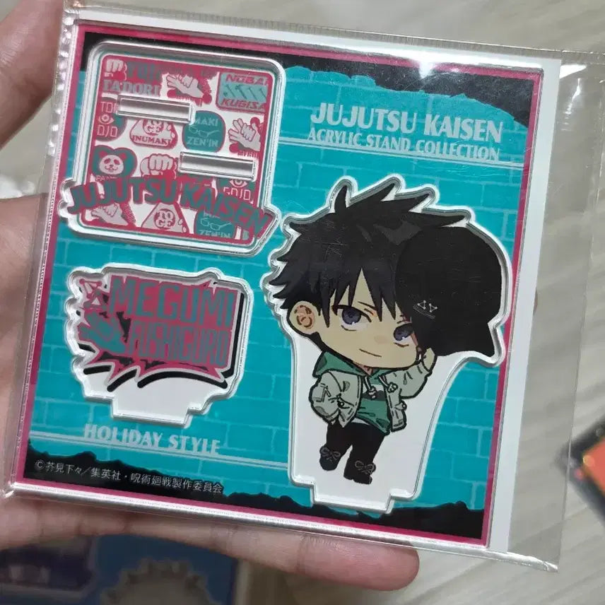 [BUNJANG] Jujutsu Kaisen Gojo Satoru &amp; Fushiguro Megumi Mini Acrylic Stand Set (3 Types) / 주술회전 고죠 사토루 후시구로 메구미 미니 아크릴 스탠드 일괄 3종