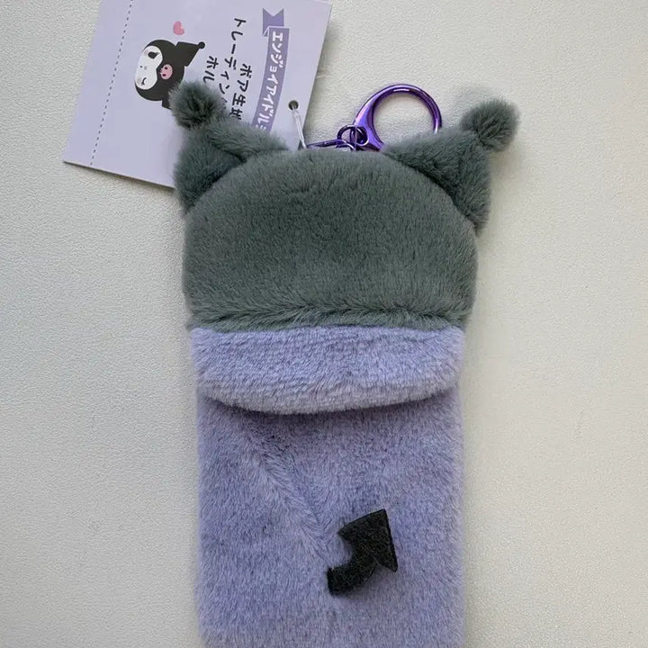 [BUNJANG] Sanrio Kuromi Boa Fur Photocard Holder Toploader / 산리오 쿠로미 보아털 포토카드 포카홀더 탑로더 새상품