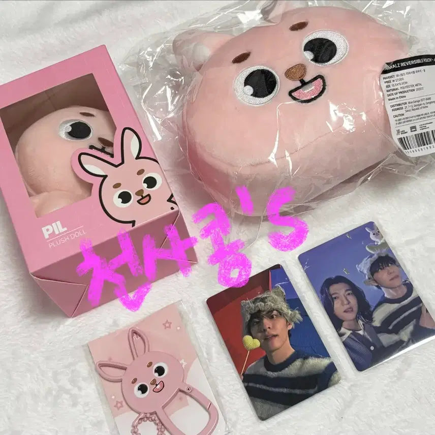 [BUNJANG] DAY6 Young K Denimals Reversible Pouch, Metal Carabiner, Photocard Bundle Set / (원가이하) 데이식스 데니멀즈 필끼 원필 굿즈 set 일괄