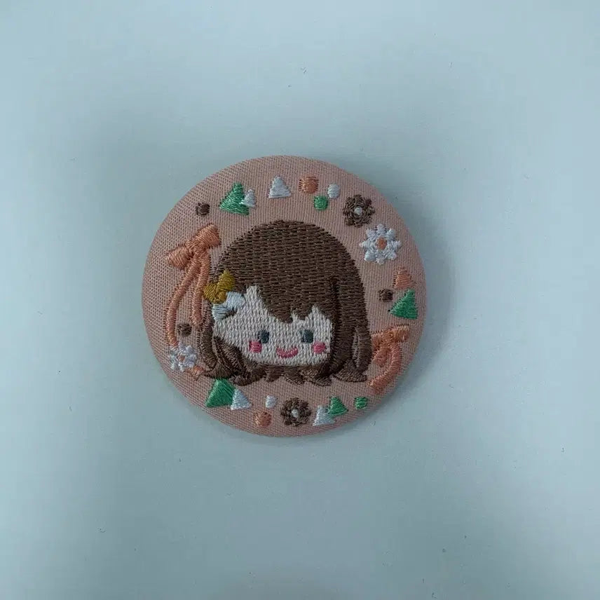 [BUNJANG] Proseka Embroidered Can Badge Minori / 프로세카 자수 캔뱃지 미노리