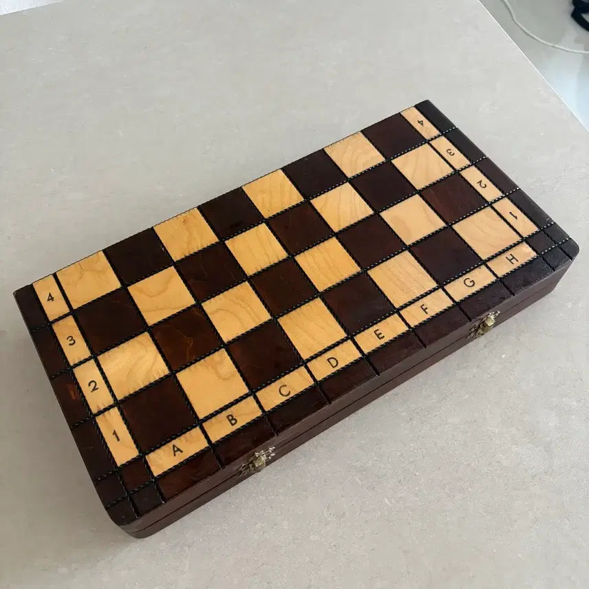 [BUNJANG] Vintage Matryoshka Chess Set Wooden / 원목 빈티지 마트료시카 체스판 세트 폴란드