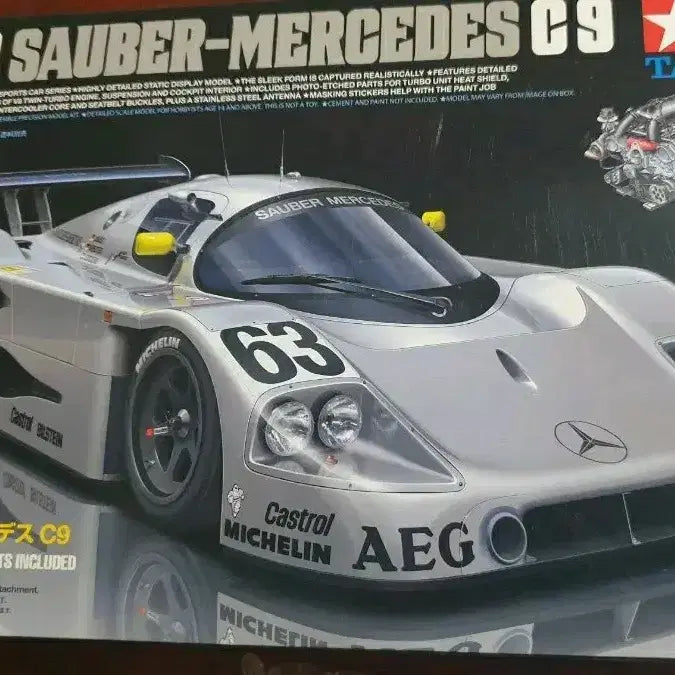 [BUNJANG] Tamiya 1989 Sauber Mercedes C9 1/24 Scale Model Kit / Tamiya 1989 자우버 메르세데스 C9