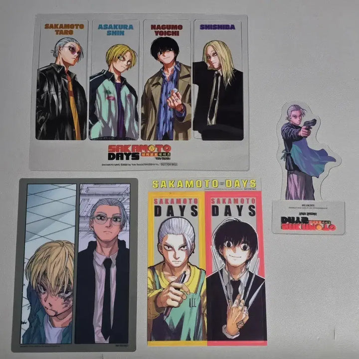 [BUNJANG] Sakammoto Days Pet Bookmark &amp; Stand Set / 사카모토데이즈 pet 북마크 스탠드 특전 사카모토 데이즈 신 나구모 시시바 타로