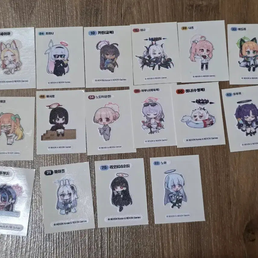 [BUNJANG] Blue Archive Sticker Set / 블루아카이브 띠부실 일괄
