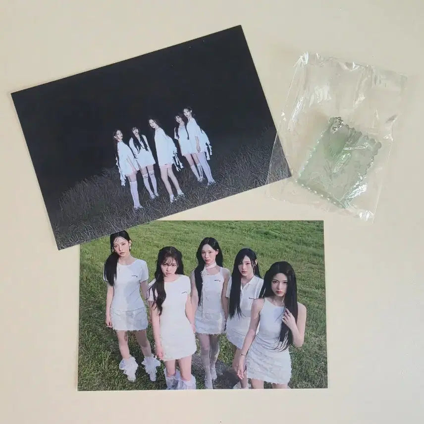 [BUNJANG] Lisene Deja Vu Cafe Keychain &amp; Postcard Set / 리센느 데자뷰 발매 기념 카페 키링 및 엽서
