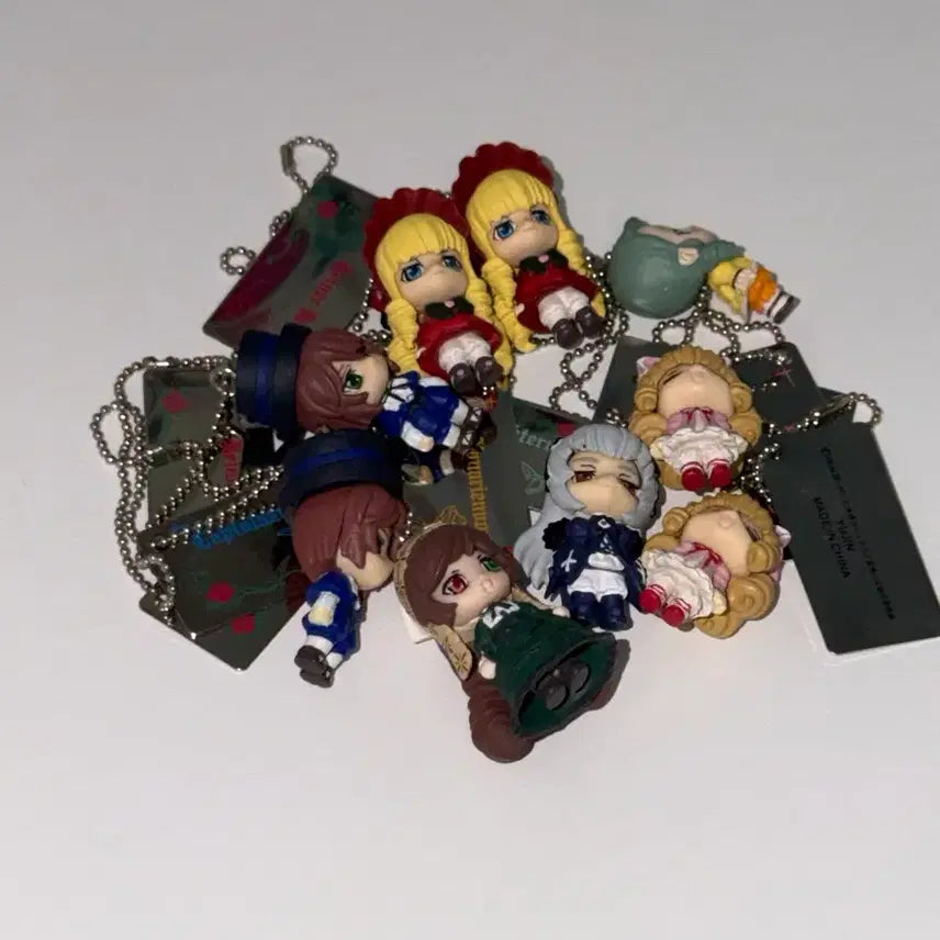 [BUNJANG] Rozen Maiden Little Figure Mascot Classic Keychain Gacha Bundle Set / 로젠메이든 리틀피규어 마스코트 고전 키링 가챠 일괄
