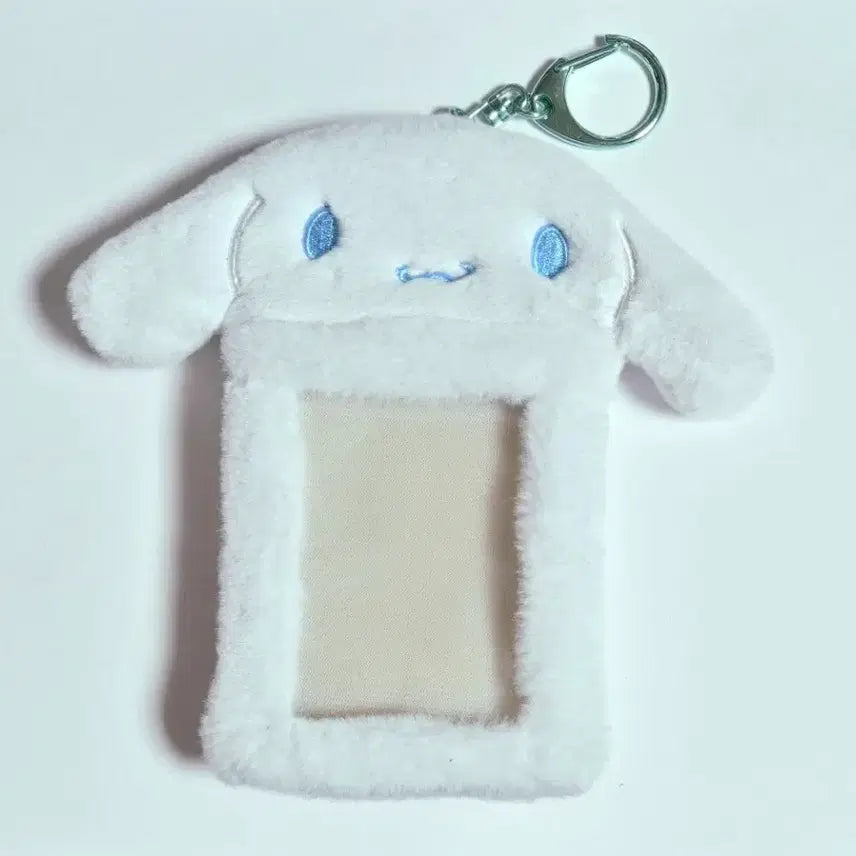 [BUNJANG] Sanrio Cinnamoroll Plush Photocard Holder Keychain / 산리오 시나모롤 정품 털 포카홀더 키링 양도 판매