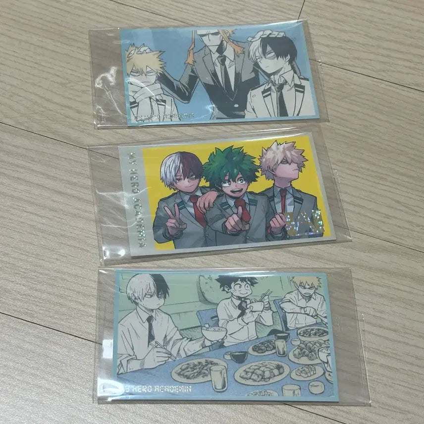 [BUNJANG] My Hero Academia Art Exhibition Memorial Card Set - Izuku, Katsuki, Shoto / (급처)히로아카 원화전 메모리얼 카드 미도리야, 바쿠고, 토도로키